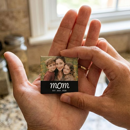 Mutti Established Foto Muttertag Magnet
