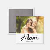 Mutti Gegründet Foto Muttertag Magnet (Vorderseite/Rückseite)