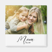 Mutti Gegründet Foto Muttertag Magnet (Vorne)