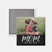 Mutti Gegründet Foto Muttertag Magnet (Vorderseite/Rückseite)
