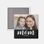 Mutti gegründet Foto Muttertag Magnet (Vorderseite/Rückseite)
