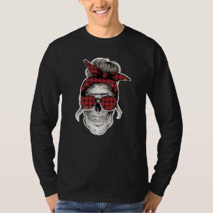 Mutti Haar Totenkopf Köpfe Grunge Punk Metal T-Shirt