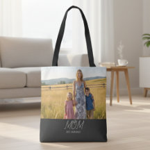 Mutti hat Skript schwarz Foto Tote Bag