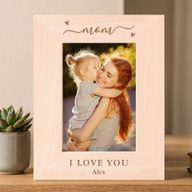 Mutti, ich liebe dich - Individueller Bilderrahmen