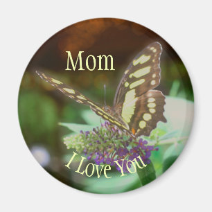 Mutti ich liebe dich Schmetterling Magnet