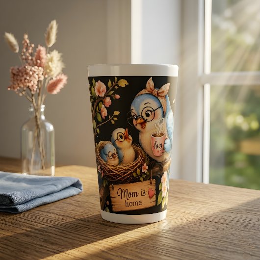 Mutti Ist Zu Hause Black Latte Tasse Geschenk