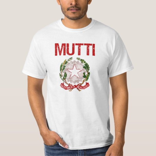 Mutti Italiener-Familienname T-Shirt (Vorderseite)