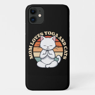 Mutti liebt Katzen und Yoga Case-Mate iPhone Hülle
