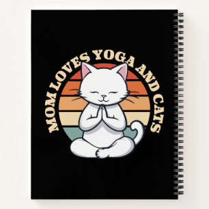 Mutti liebt Katzen und Yoga Notizblock