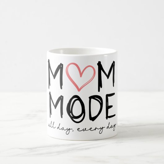 Mutti-Modus den ganzen Tag Kaffeetasse (Mittel)