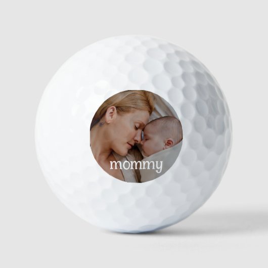 Mutti Muttertag Benutzerdefiniertes Foto Golfball (Vorderseite)