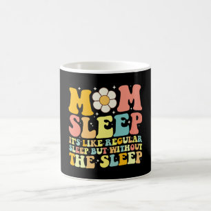 Mutti schläft lustig Muttertag Groovy Retro Kaffeetasse