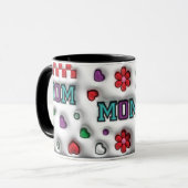 Mutti-Tag "3D-Effekt-Tasse" Tasse (Vorderseite Links)
