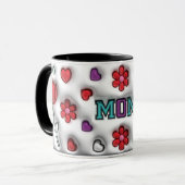 Mutti-Tag "3D-Effekt-Tassen" Tasse (Vorderseite Links)