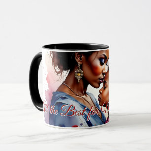 Mutti-Tag afrikanische Wasserfarbe Liebeskunst Tasse