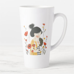 Mutti Tag asiatisches japanisches Thema Sohn Gesch Milchtasse