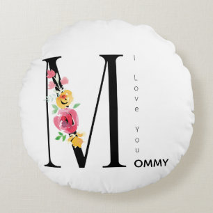 Mutti-Tag, Geschenk für Mama, Ich liebe dich Mutti Rundes Kissen