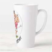 Mutti-Tag große Golf-Latte-Mug Milchtasse (Rechts)