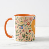 Mutti-Tag, Ich liebe Dich, Blumenmuster, Liebesher Tasse (Links)