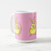 Mutti-Tag Känguru und Baby Kaffeetasse (Vorderseite Links)