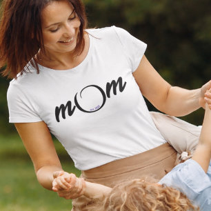 Mutti-Tag Mama Seit Typografie Schwarz auf Weiß T-Shirt