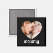 Mutti-Tag süßes Herz Foto  Magnet (Vorderseite/Rückseite)
