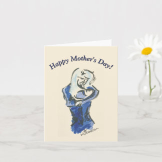 Mutti und Baby "Alles Liebe zum Muttertag" Karte