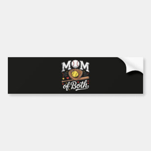 Mutti von beiden Game Day Baseball Softball  Autoaufkleber