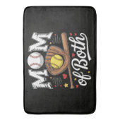Mutti von beiden Game Day Baseball Softball Badematte (Vorderseite Vertikal)