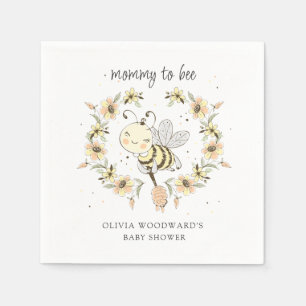 Mutti wird Biene Baby Shower  Serviette