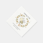 Mutti wird Biene Baby Shower Serviette (Ecke)