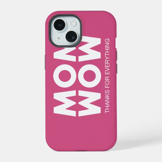 Mutti, Wow! iPhone 15 Hülle (Rückseite)