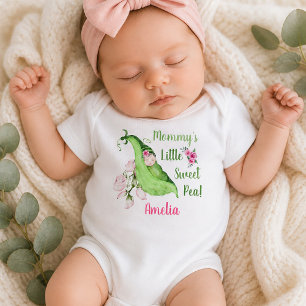 Muttis kleines süßes Erbsen-Baby-T-Shirt oder Krab Baby Strampler