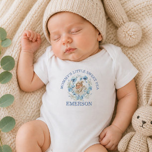 Muttis kleines Süßes-Erbsen-Baby-T-Shirt oder -Str Baby Strampler