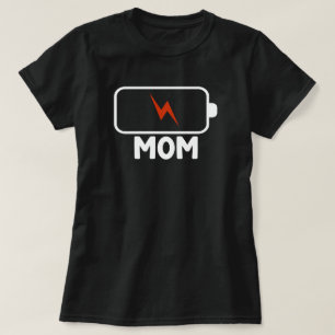 Muttis leere Batterie Lustige Frauen Familie T-Shirt