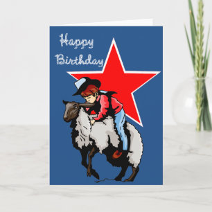 Mutton Bustin Birthday Card Karte