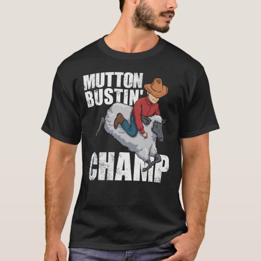 Mutton Bustin' Champ Rodeo State Fair Kids T-Shirt (Vorderseite)