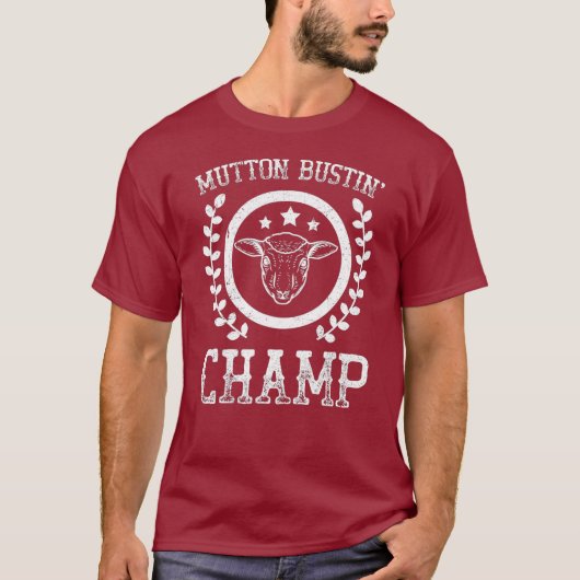 Mutton Bustin Champ Rodeo T-Shirt (Vorderseite)