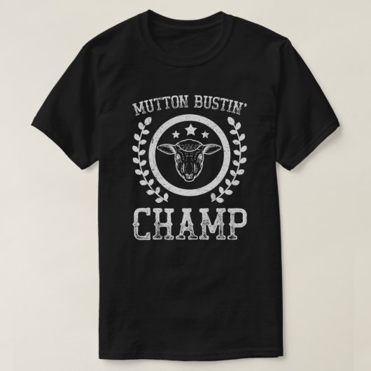 Mutton Bustin Champ Rodeo T-Shirt (Design vorne)