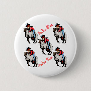 Mutton Busting Button Western-Gastgeschenke
