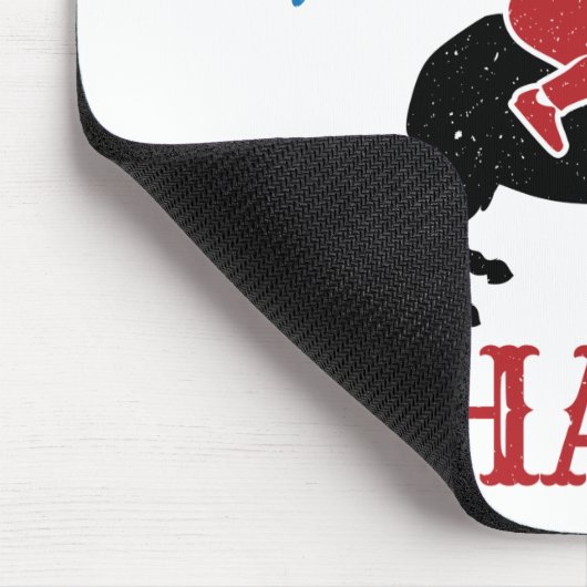 Mutton Busting Champ Sheep Riding Mousepad (Ecke)