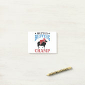 Mutton Busting Champ Sheep Riding Post-it Klebezettel (Auf Schreibtisch)