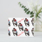 Mutton Busting Geschenke Postkarte (Stehend Vorderseite)