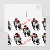 Mutton Busting Geschenke Postkarte (Vorne/Hinten)
