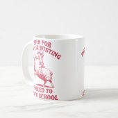 Mutton Busting Schule Zitat Schaf Reiten Rodeo Kaffeetasse (Vorderseite Links)