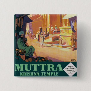 Muttra ~ Krishna-Tempel Button