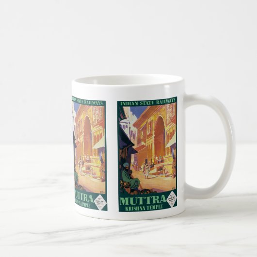 Muttra ~ Krishna-Tempel Kaffeetasse (Rechts)