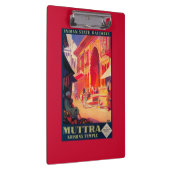 Muttra Krishna Tempel-Reise-Plakat Klemmbrett (Rechts)