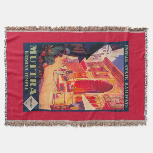 Muttra Krishna Tempel Reiseplakat Decke (Vorderseite)