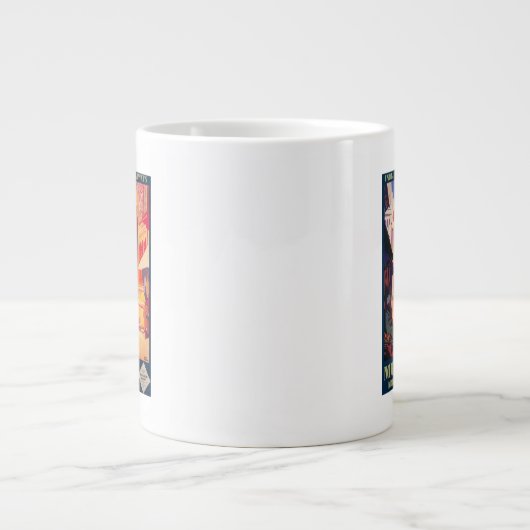 Muttra Krishna Tempel Reiseplakat Jumbo-Tasse (Vorderseite)